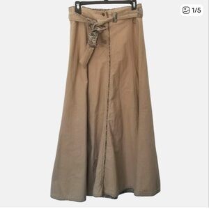 Maxi Skirt Fat Face Tan Cotton